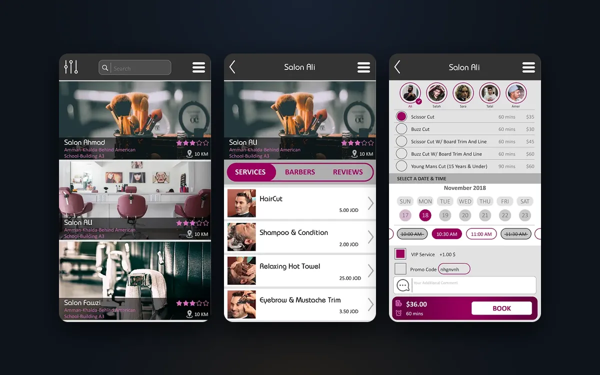 7allaqi — Barber Booking